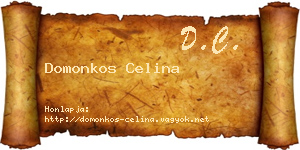 Domonkos Celina névjegykártya